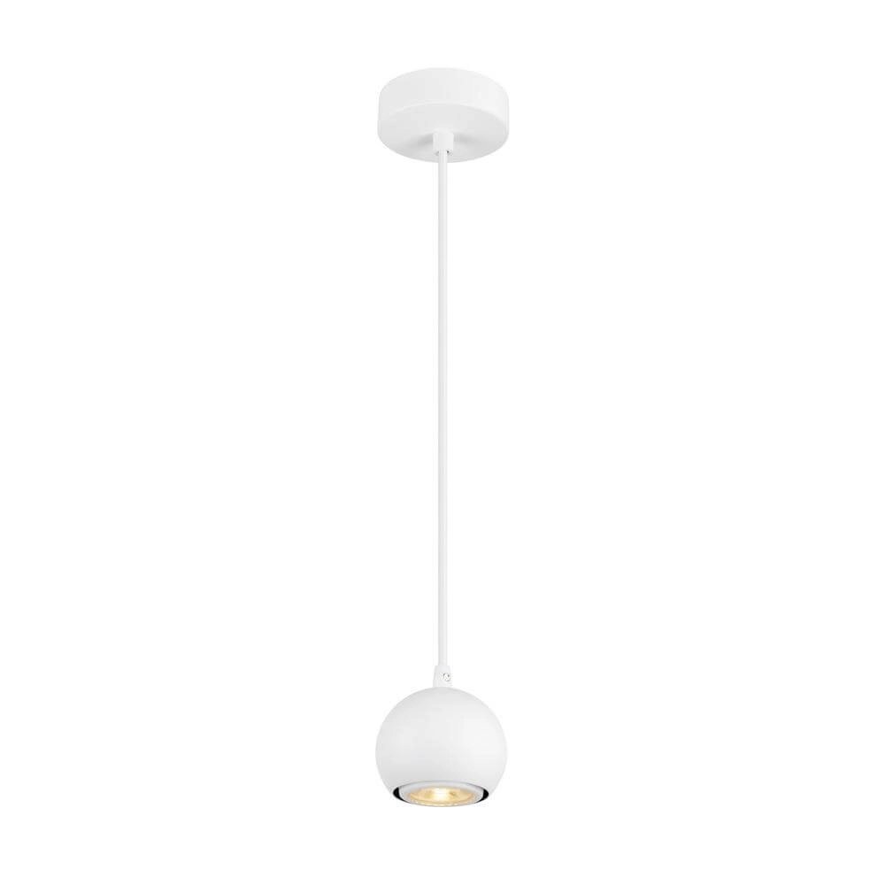 Schlanke Pendelleuchte Light Eye 90 weiß Ø 9cm