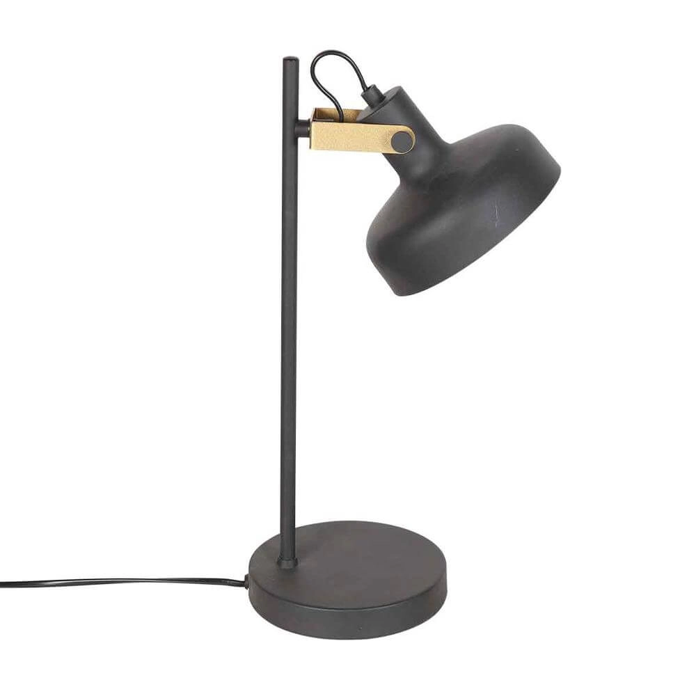 Tischlampe Prato schwarz mit gold Steinhauer 8712746176391