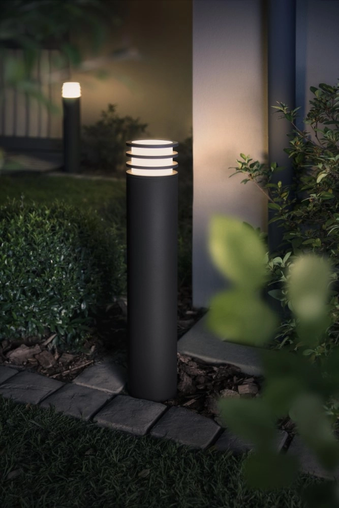 Gartenlampe rund Hue Lucca 77cm Anthrazit Philips 8718696166062