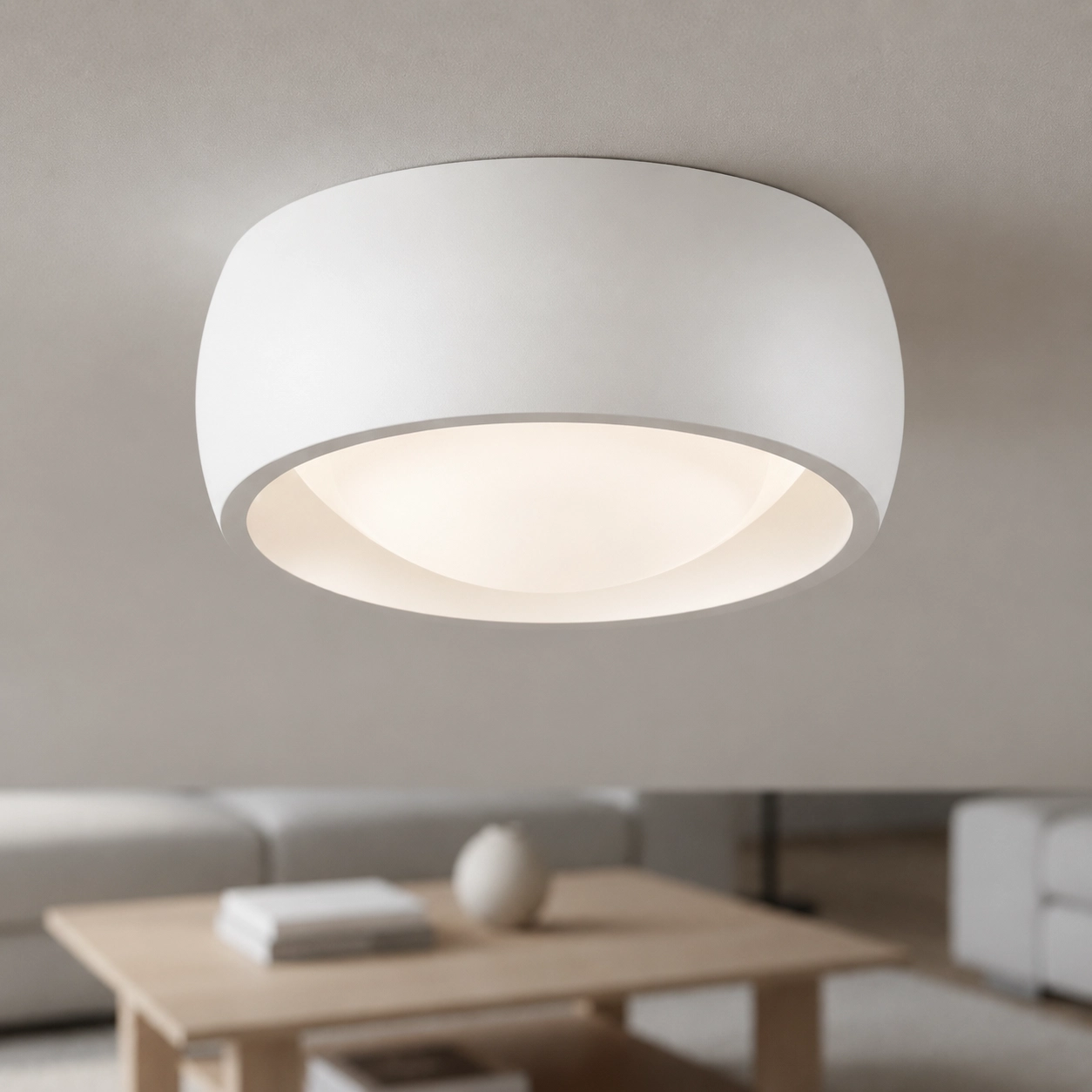 Elegante Deckenlampe Montana Ø15 cm – Weiß