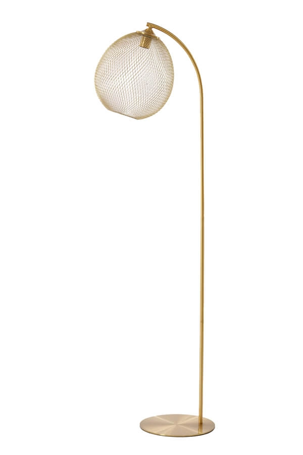 Goldene Stehleuchte Moroc Ø 30cm Light & Living 8717807686437
