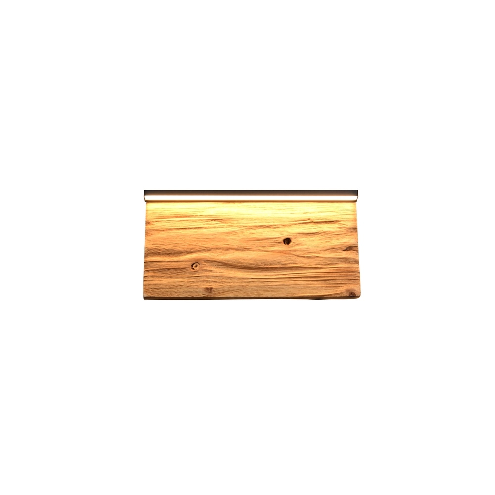 Design-Wandleuchte Kalea schwarz mit Holz 30cm Trio 4017807661392