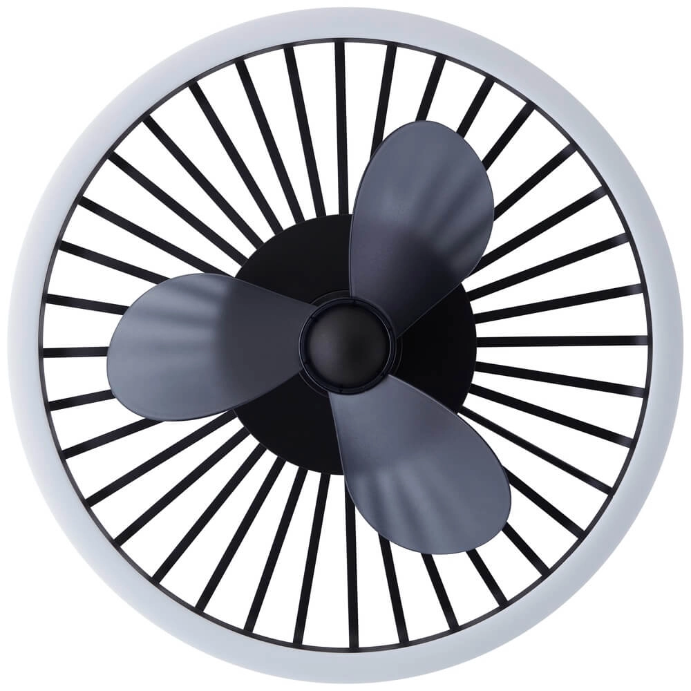 Drahtlampe Deckenventilator Capo schwarz Brilliant 4004353453410
