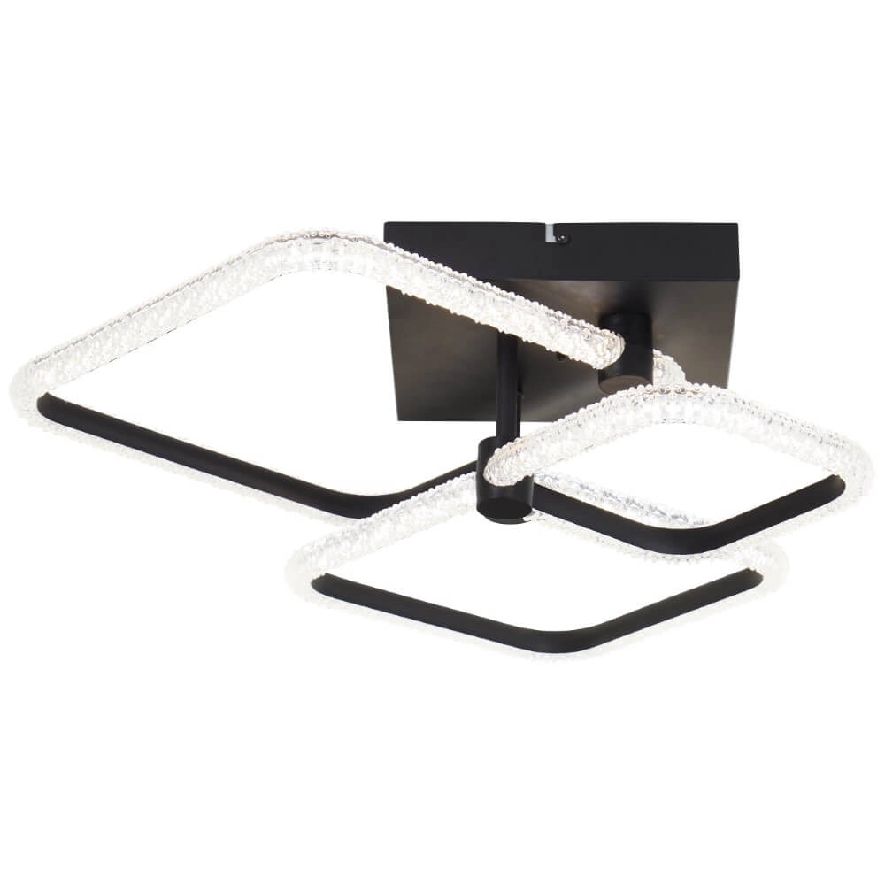 Quadratische Deckenleuchte Aydin Schwarz Brilliant 4004353442070