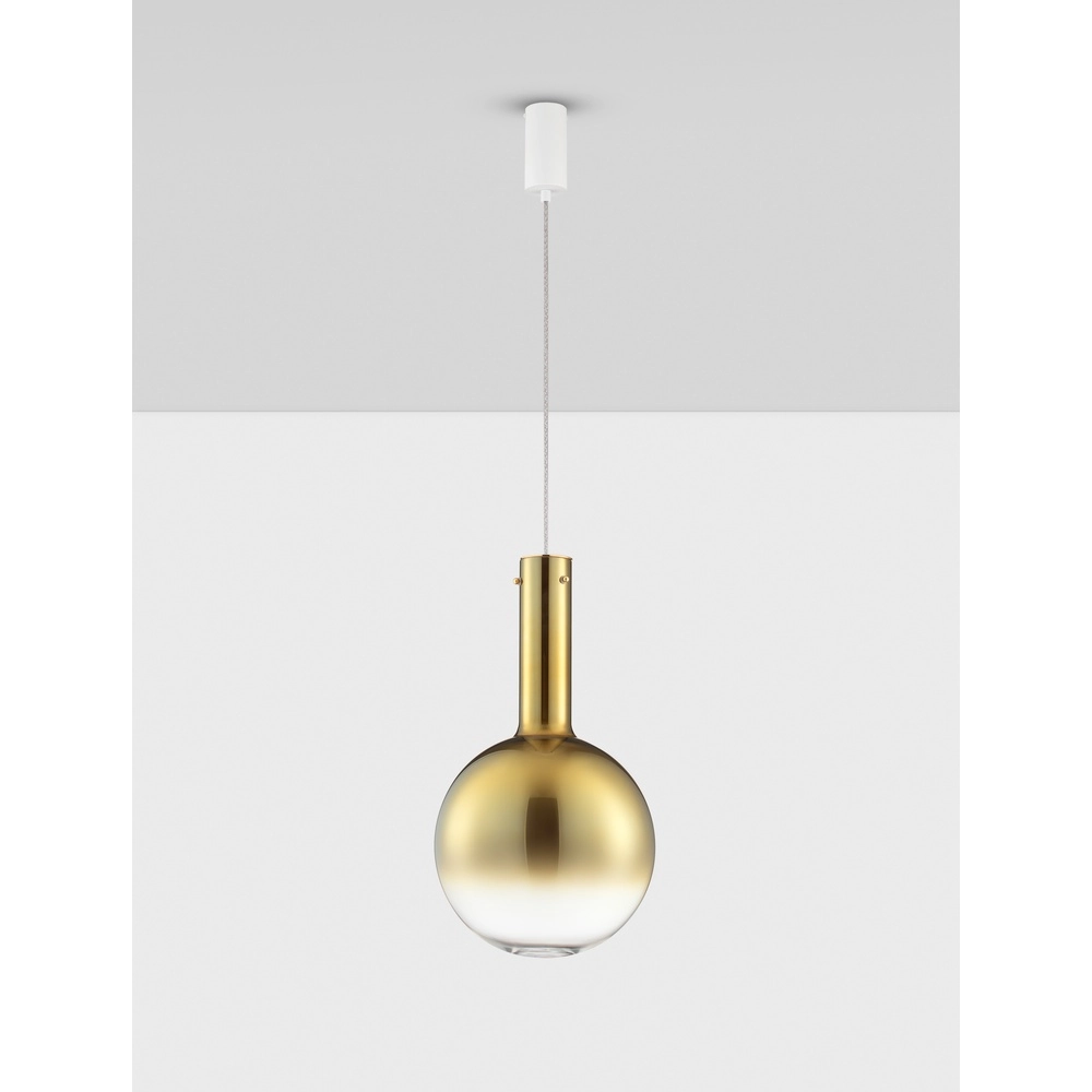 Pendelleuchte Nostos Goldglas Ø 30cm