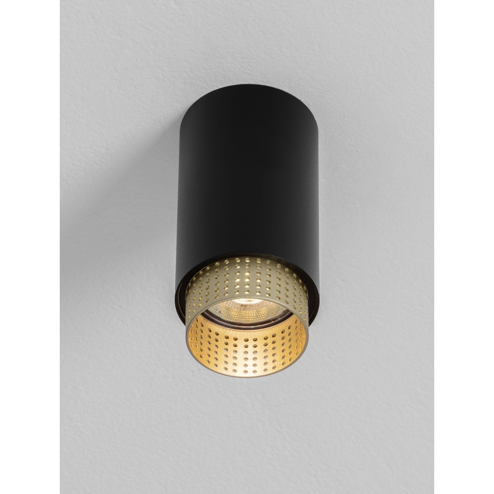 Deckenstrahler Nessi schwarz mit gold Lyora 5212017475121
