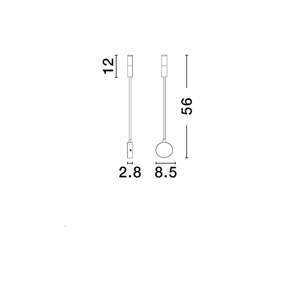Nachttischlampe Sonica schwarz Lyora 5212017454874