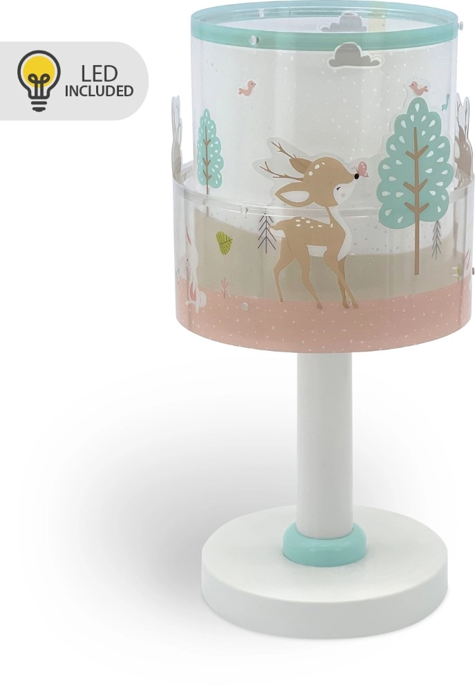 Tischleuchte für Kinderzimmer Loving Deer weiß Dalber 8420406002323