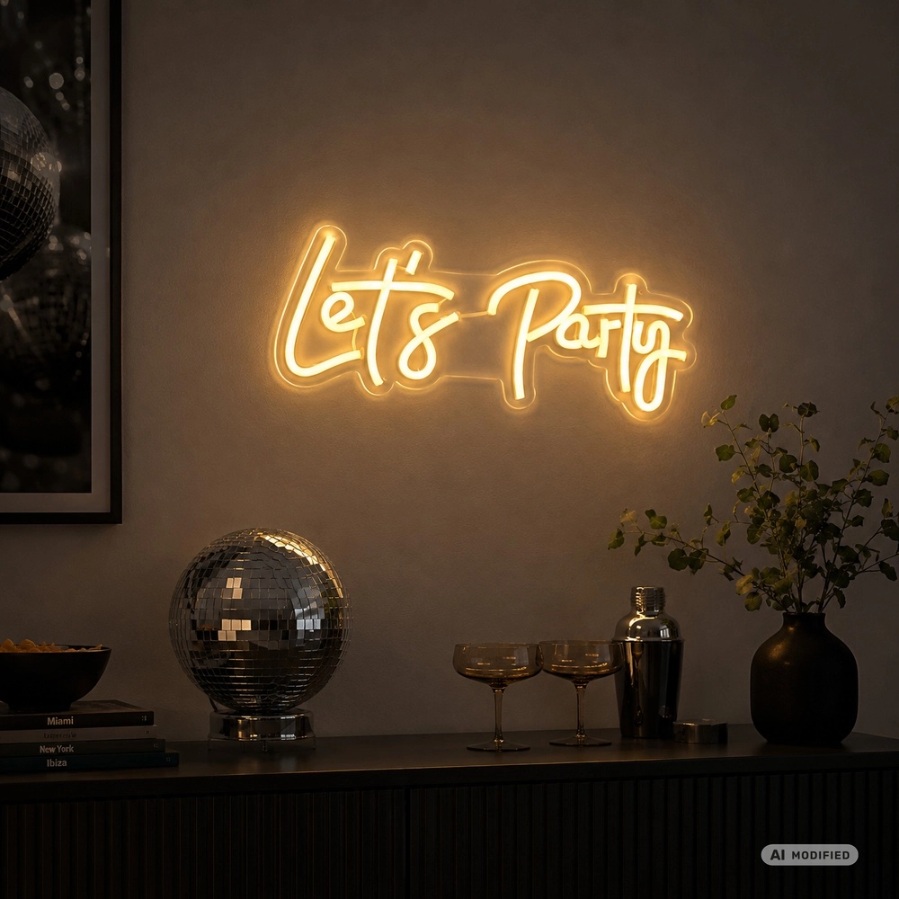 Neon-Wandlampe Neon-Tales "Lass uns feiern" Brilliant 4004353477874