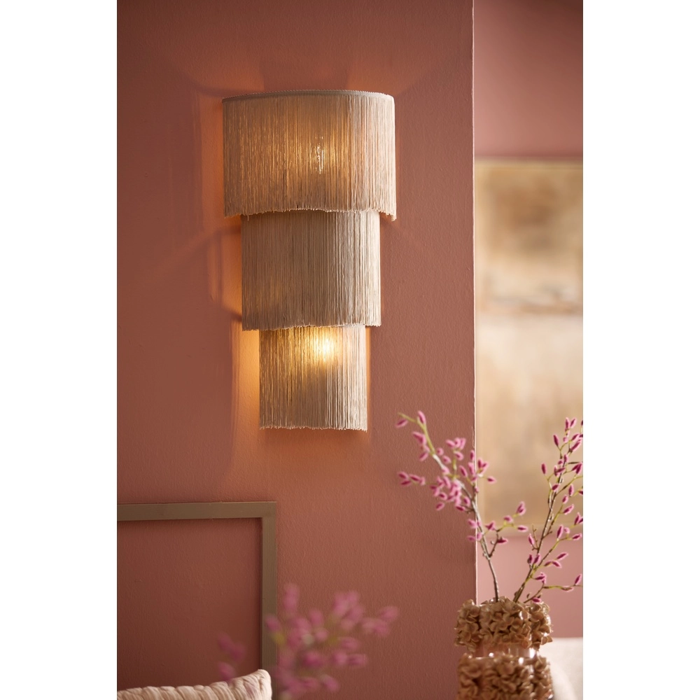 Wandlampenschnur Malaika taupe Light & Living 8717807816407