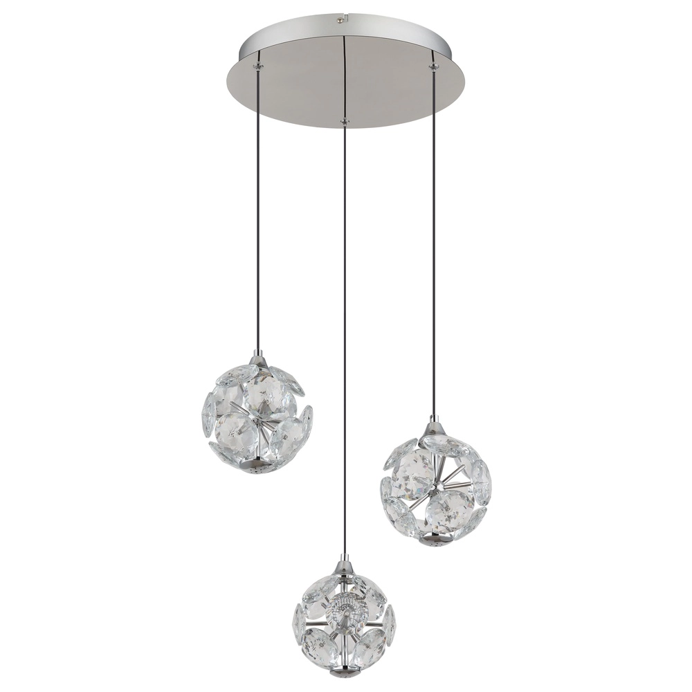 3-Licht Pendellampe Virina Chrom Globo 9007371478255