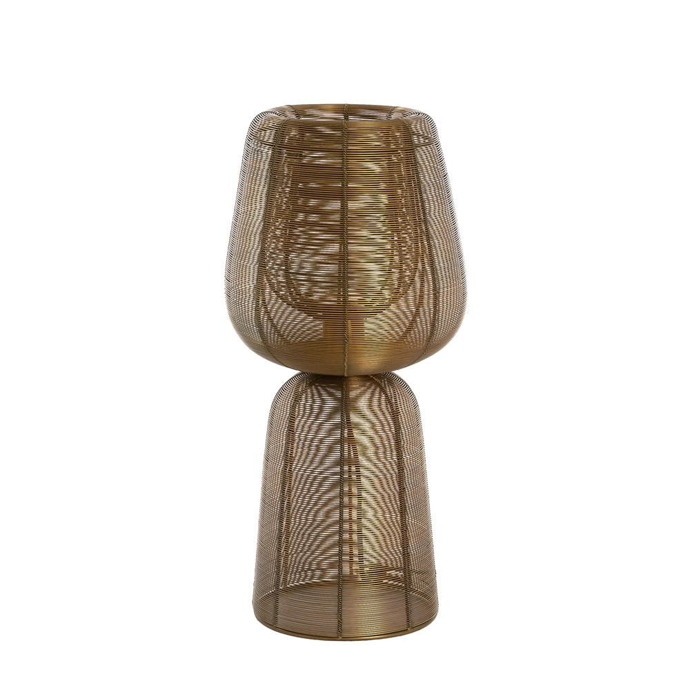 Tischlampe Aboso Kupferbronze Ø 24 cm Light & Living 8717807701581
