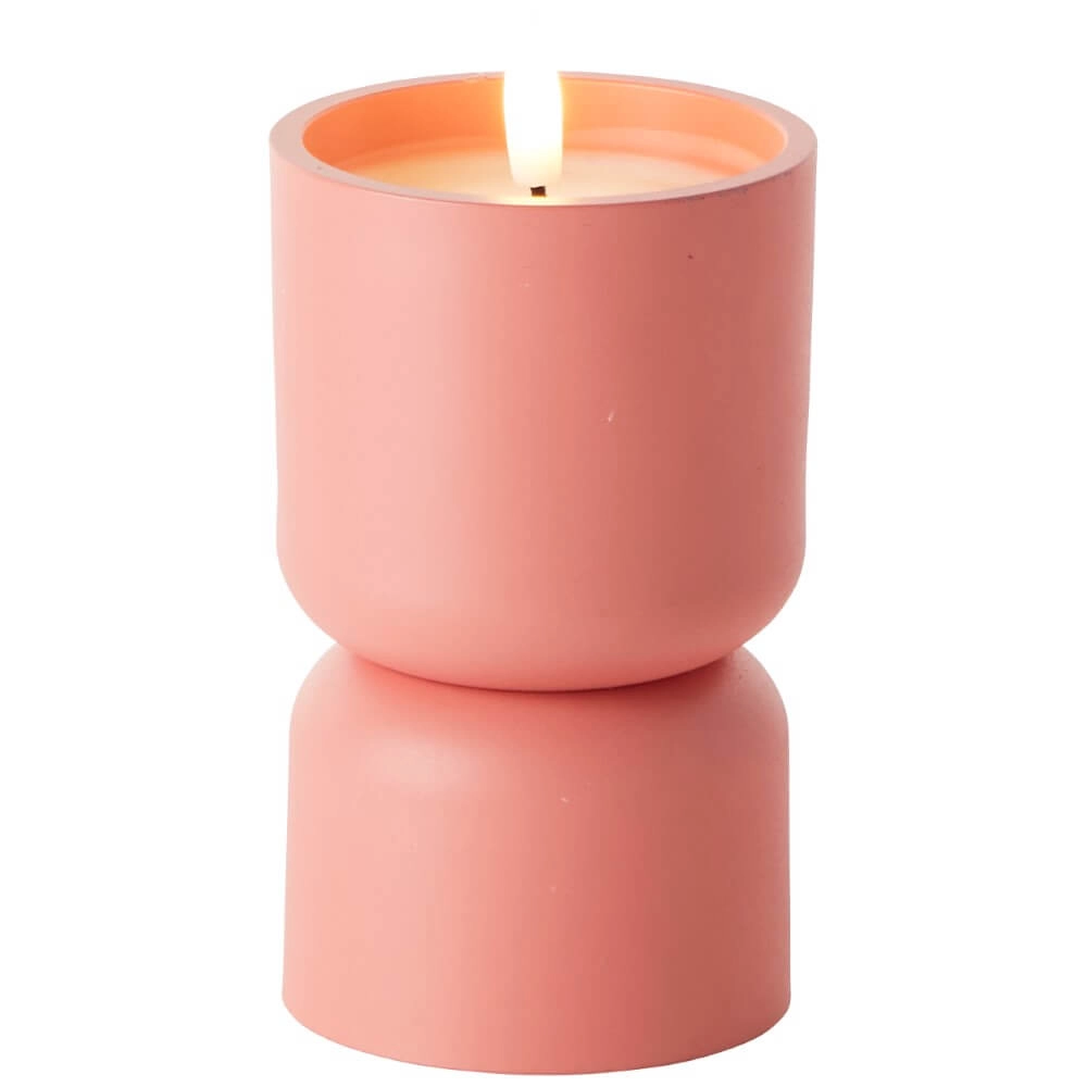 Kerzenlampe Lovere orange 15cm