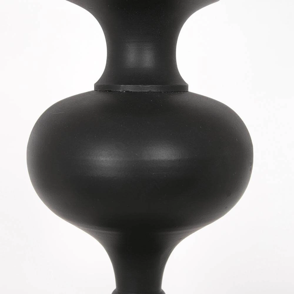 Tischlampe Lyons schwarz mit Strohschirm Steinhauer 8712746172492
