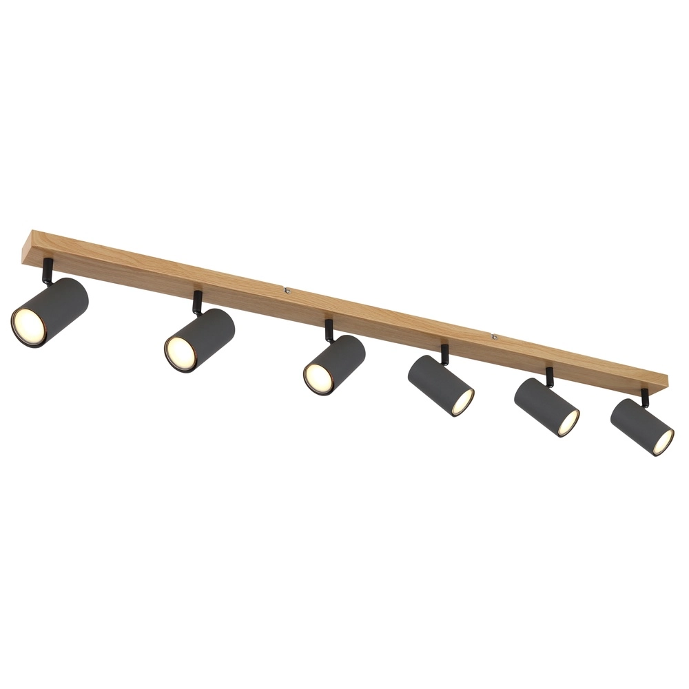 Deckenlampe 6-Licht Robby Holz
