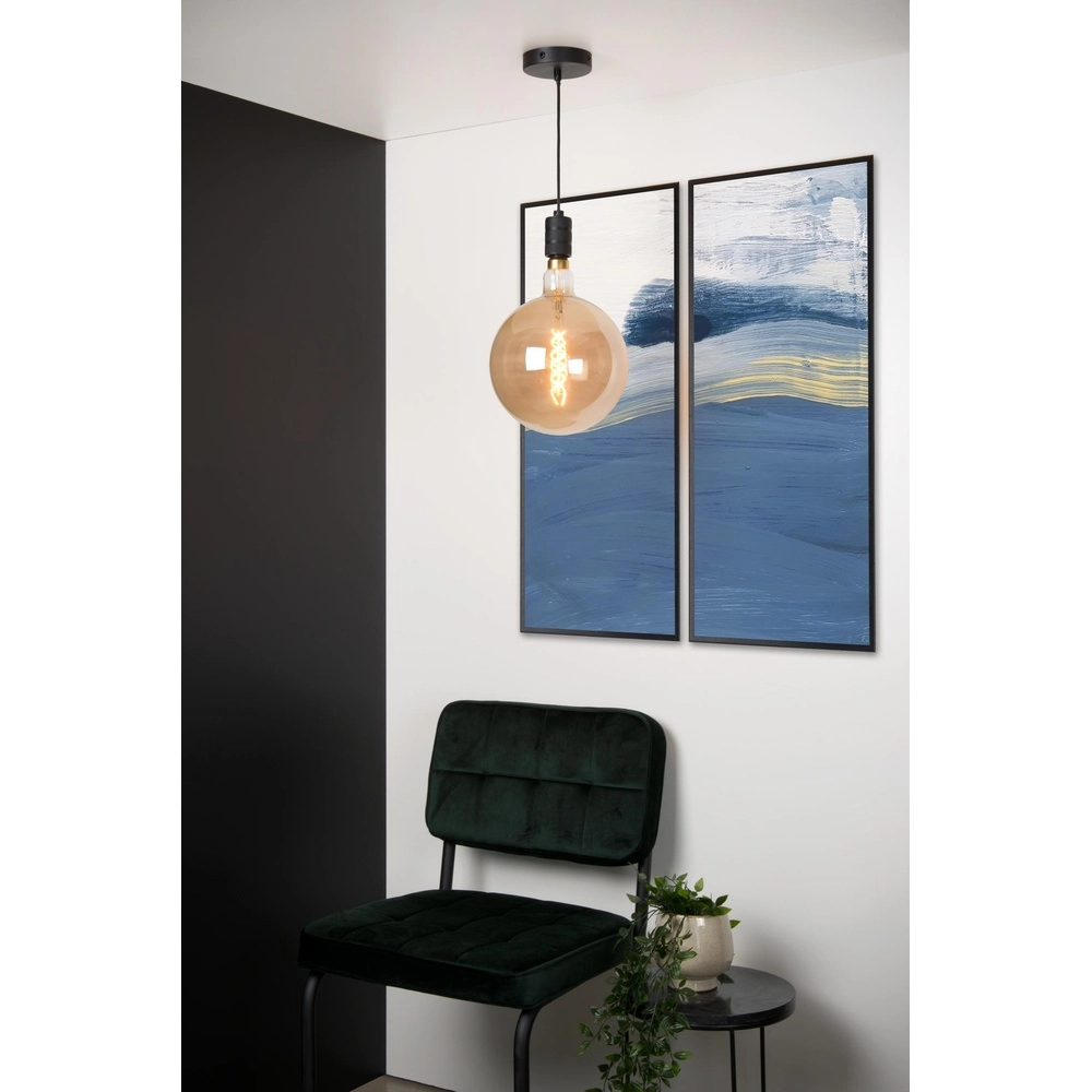 Pendellampe Jova Schwarz Lucide 5411212451460