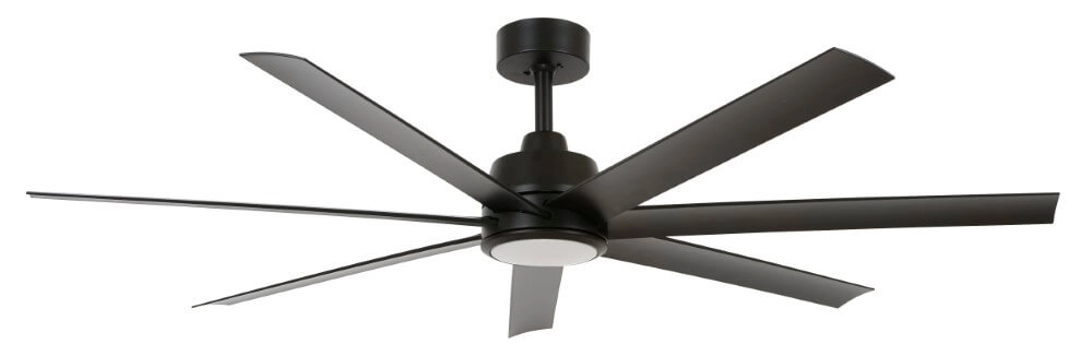 Deckenventilator schwarz Atlanta Led Ø 142cm IP55