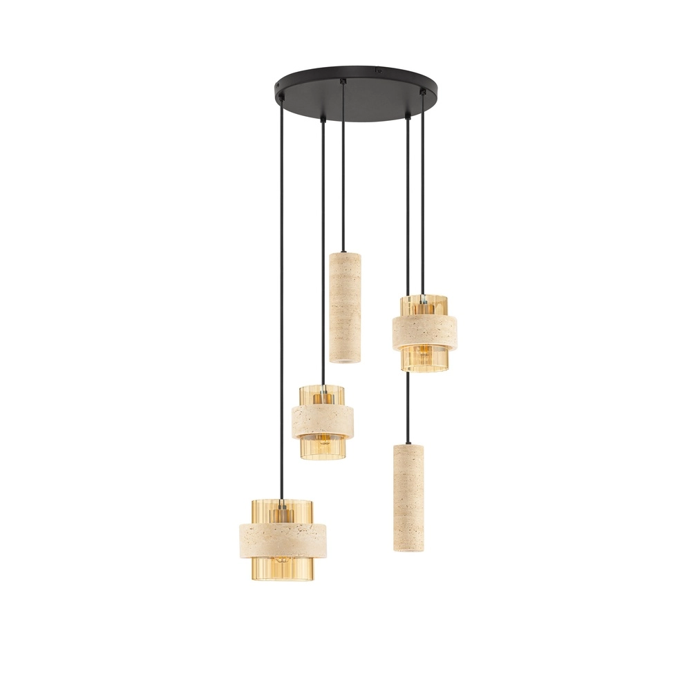 Moderne Pendellampe Melony Sandbraun Lyora 5212063501256