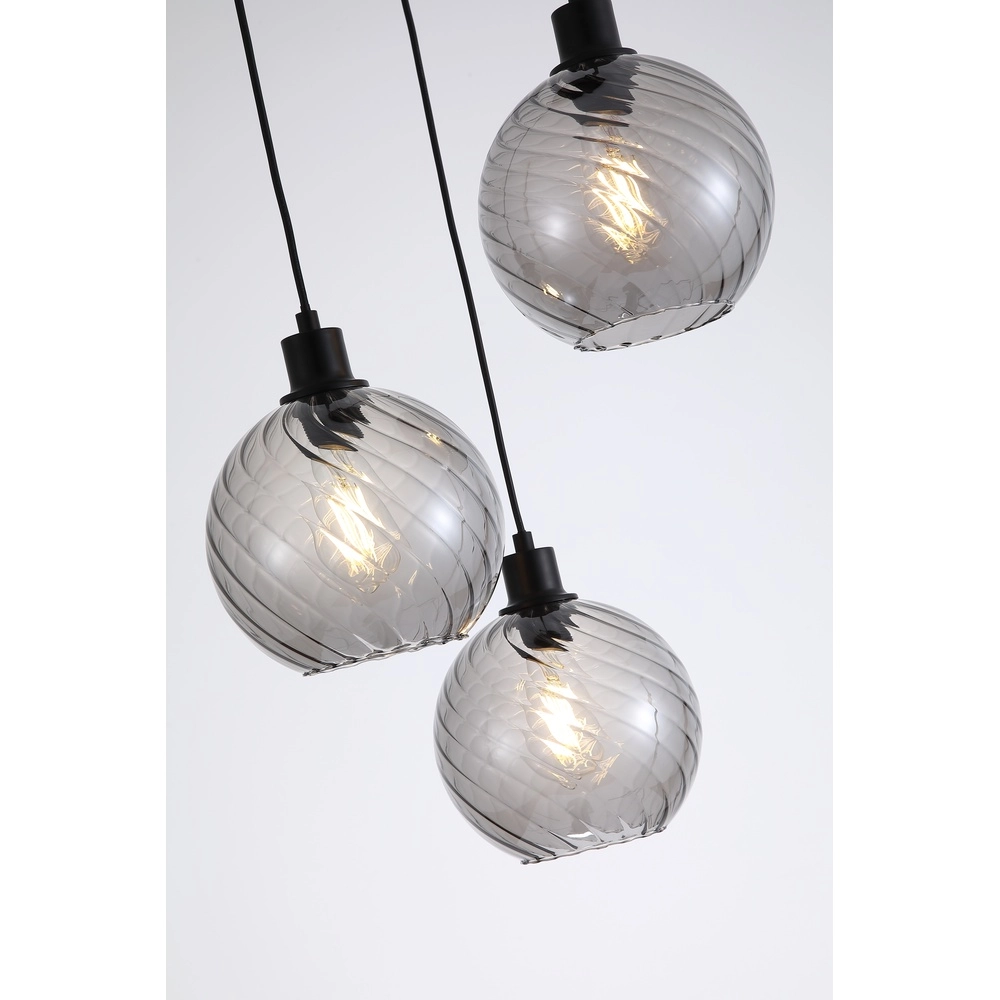Pendelleuchte Radiance 3-flammig schwarz Searchlight 5053423305820