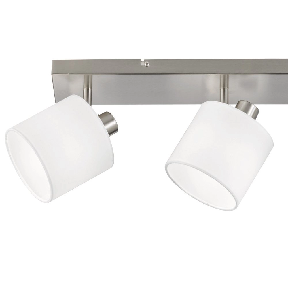 Deckenstrahler Tommy 4-Licht-Edelstahl mit weiß Trio 4017807388978