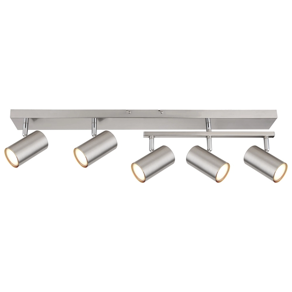 Deckenlampe 5-Leuchten Robby Nickel Globo 9007371436576