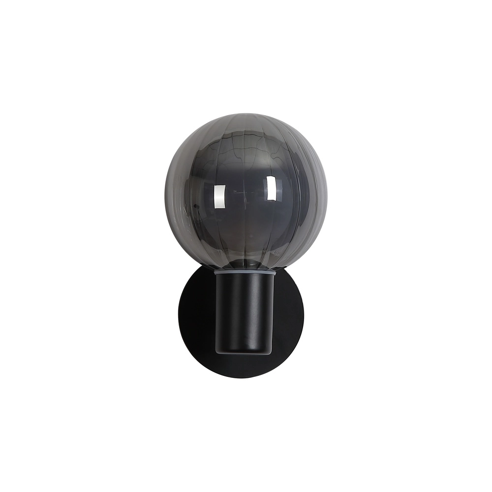 Wandleuchte Luminsphere schwarz einfach Searchlight 5053423297392