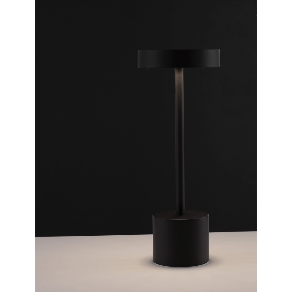 Design-Tischleuchte Fumo Wiederaufladbar Schwarz Lyora 5212017434753