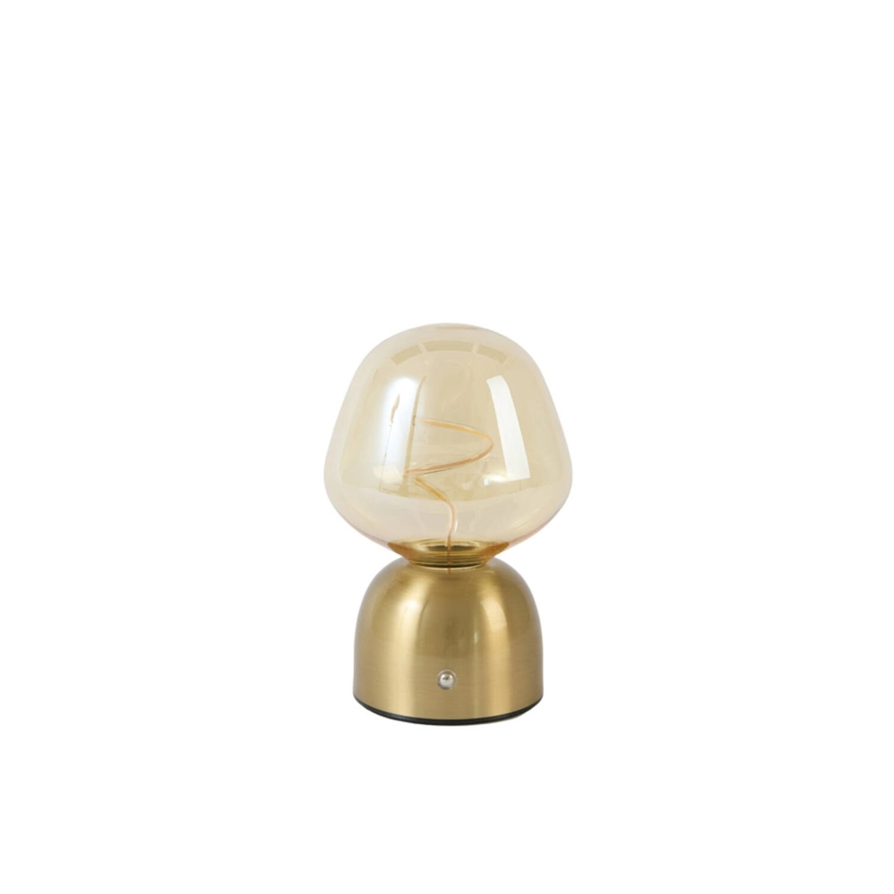 Tischlampe Vazyr Gold auf Batterie