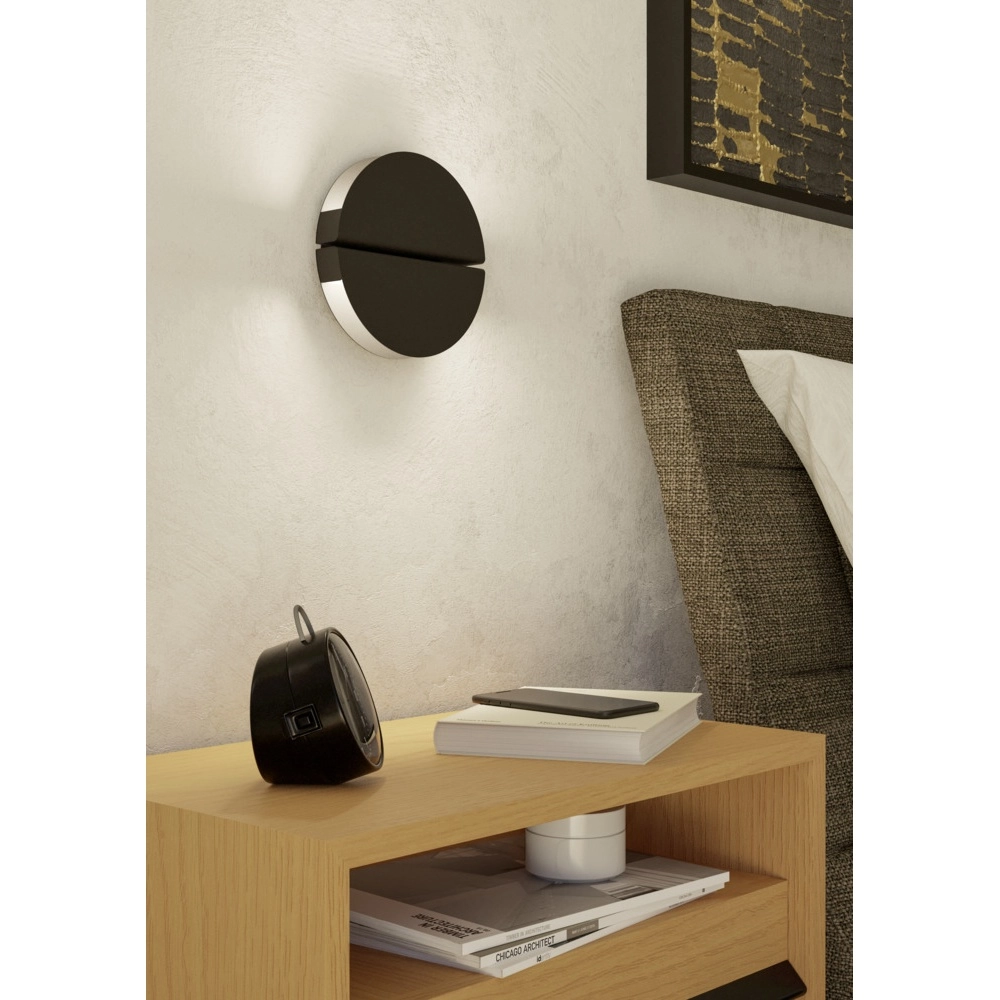 Design-Wandleuchte Pianosa schwarz Eglo 9008606356966