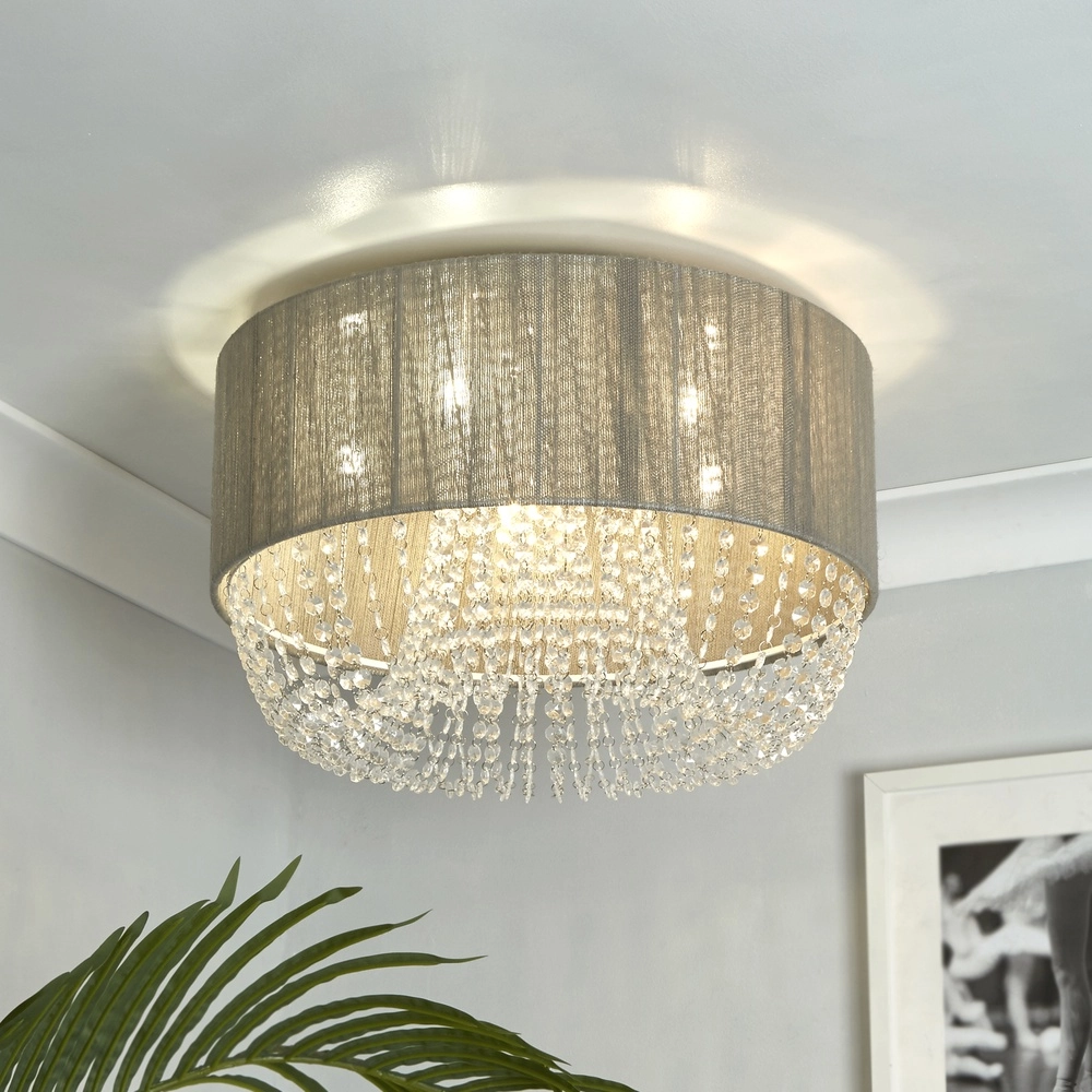Deckenlampe Bellano chrom Ø 50cm Searchlight 5053423306858