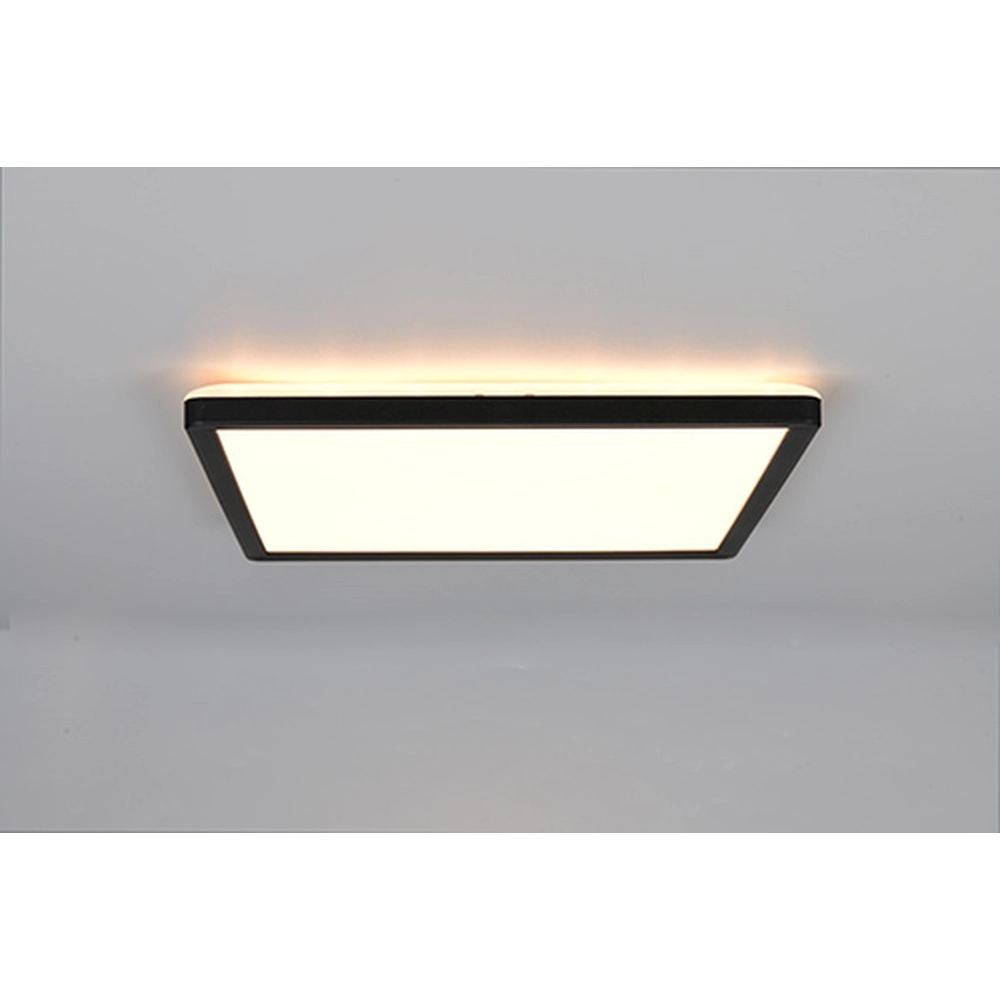 Quadratische Deckenlampe Emra Schwarz 29 cm Trio 4017807704181