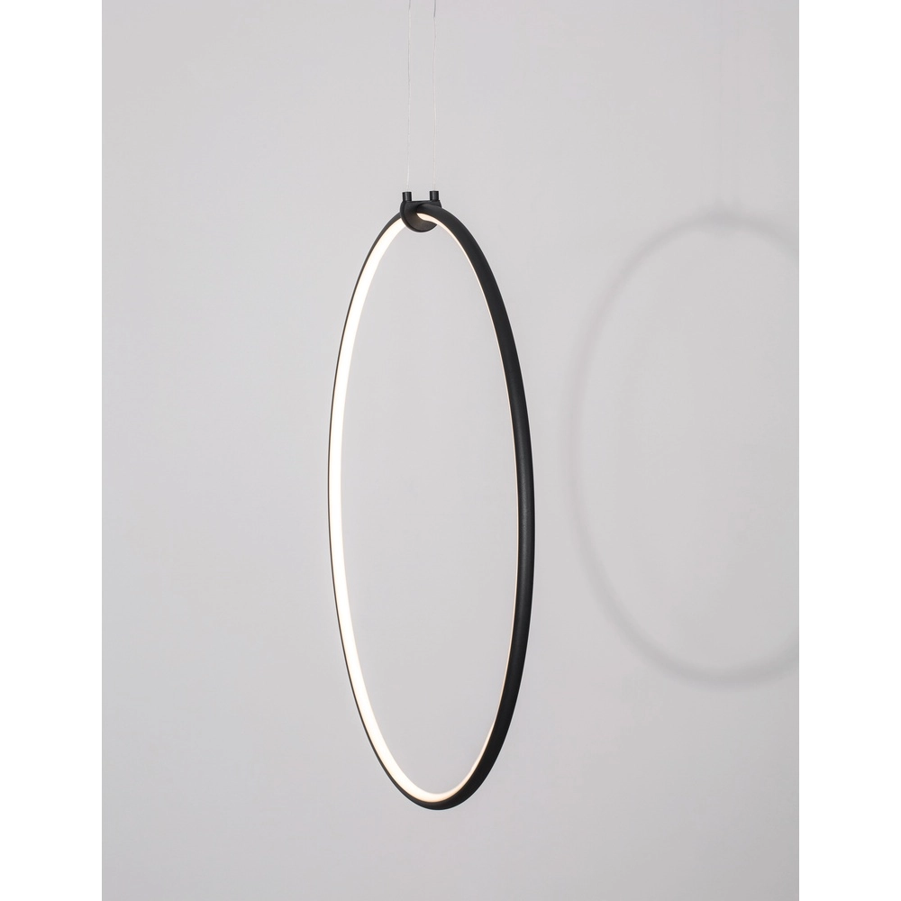 Pendelleuchte Ring schwarz Ø 68cm Lyora 5212017429315