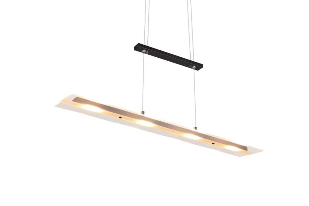 Hängelampe aus Glas Milos Schwarz Trio 4017807588286