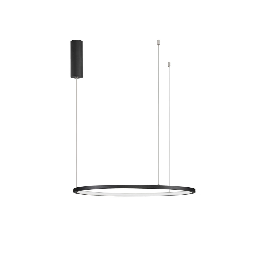 Runde Pendelleuchte Tarquin schwarz Ø 60cm Lyora 5212017438263