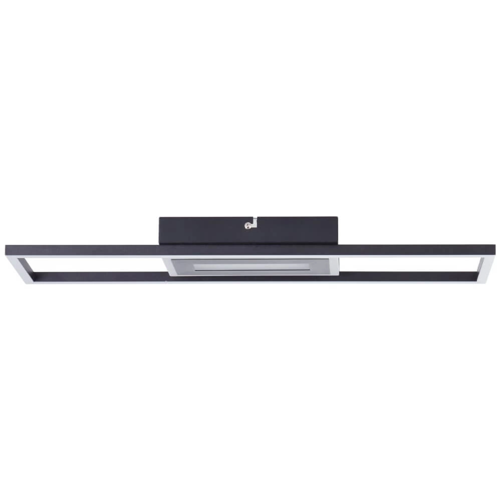 Deckenleuchte Besson rechteckig schwarz Brilliant 4004353420009