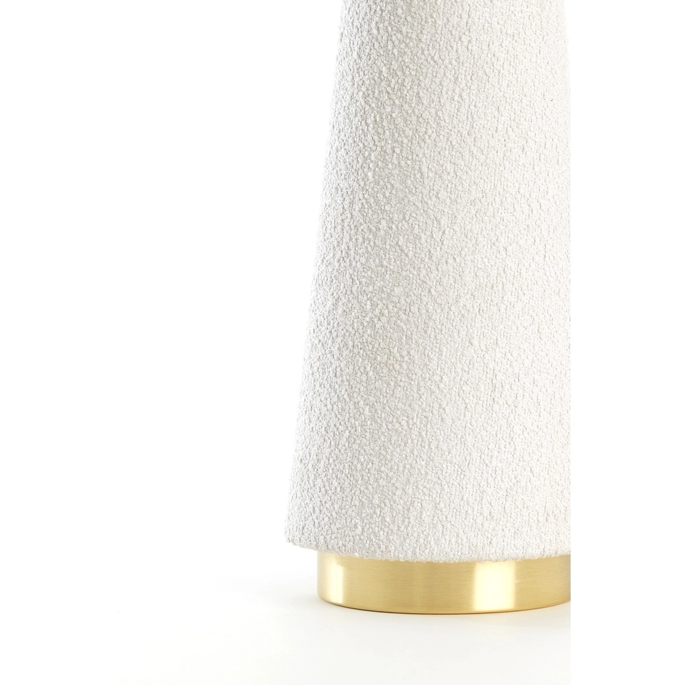 Tischlampe Devia Ø 30cm - bouclé - beige Light & Living 8717807759469