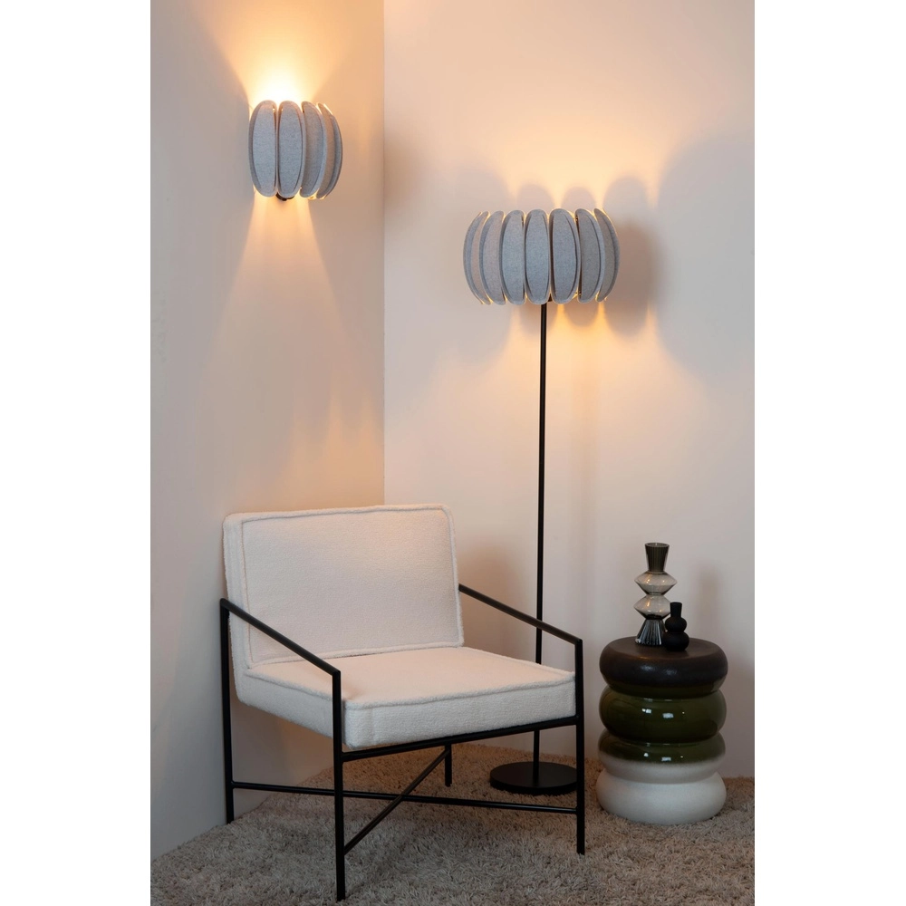 Stehlampe Spencer Grau Lucide 5411212343758