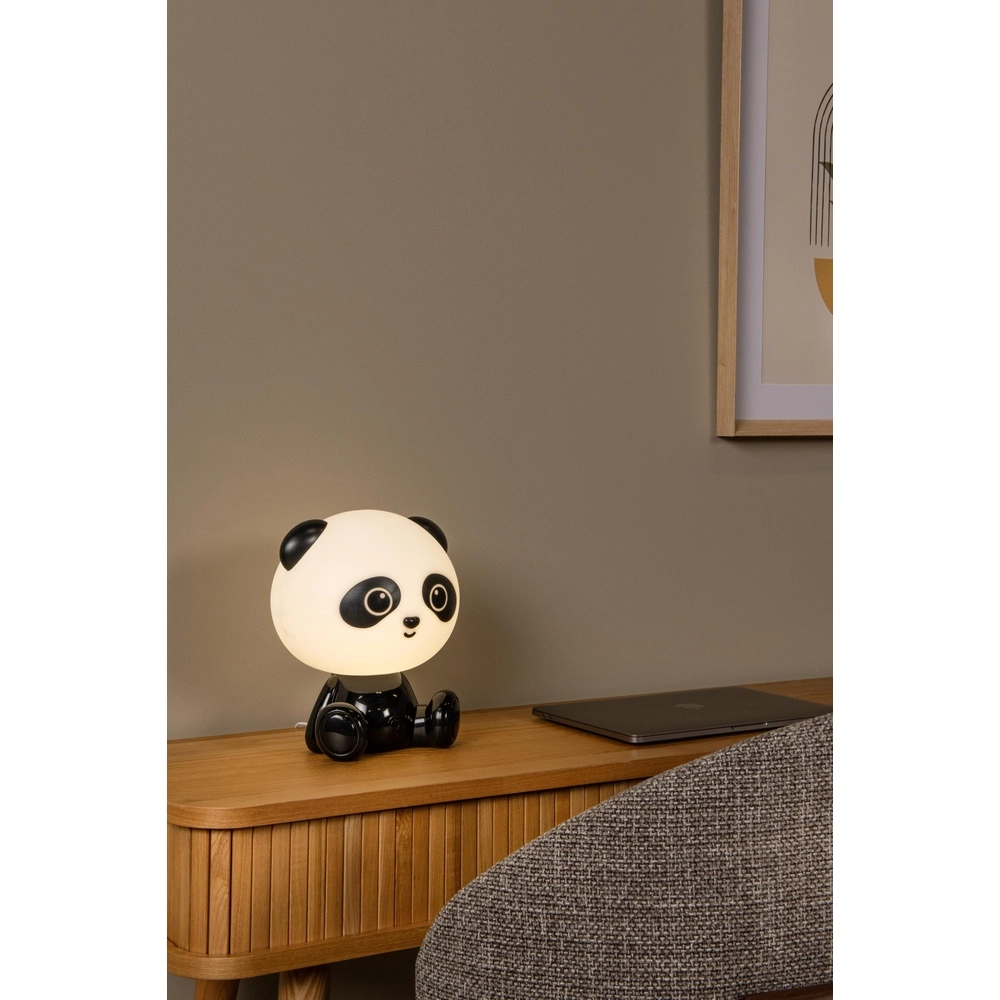 Nachtlicht Dodo Panda Kinderzimmer schwarz Lucide 5411212712776