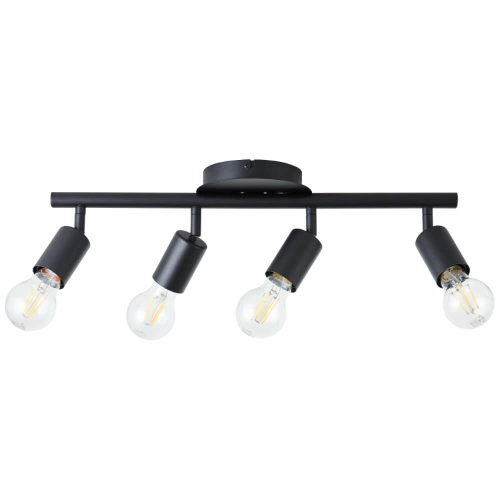 Deckenleuchte mit 4 Leuchten Tiffany Schwarz Brilliant 4004353406485