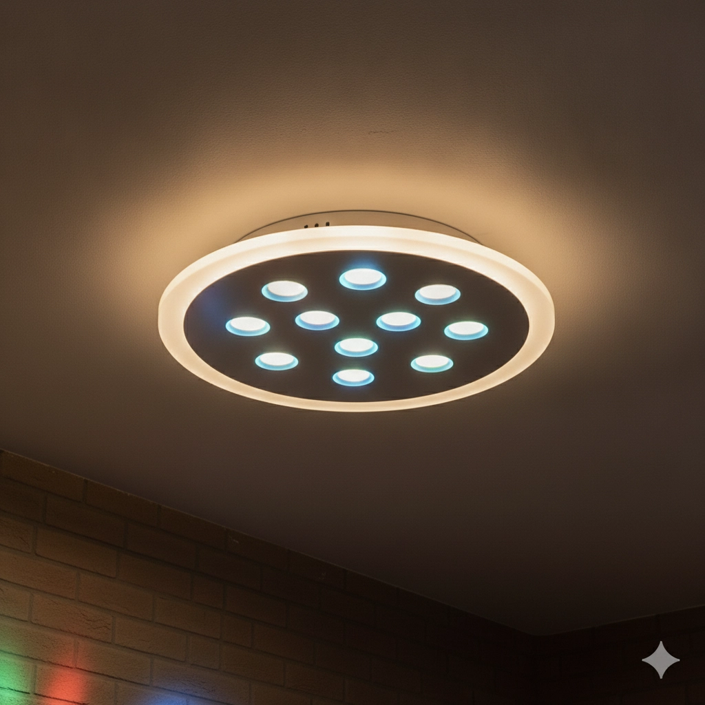 Deckenleuchte Astro Ø 30cm mit RGB-Funktion