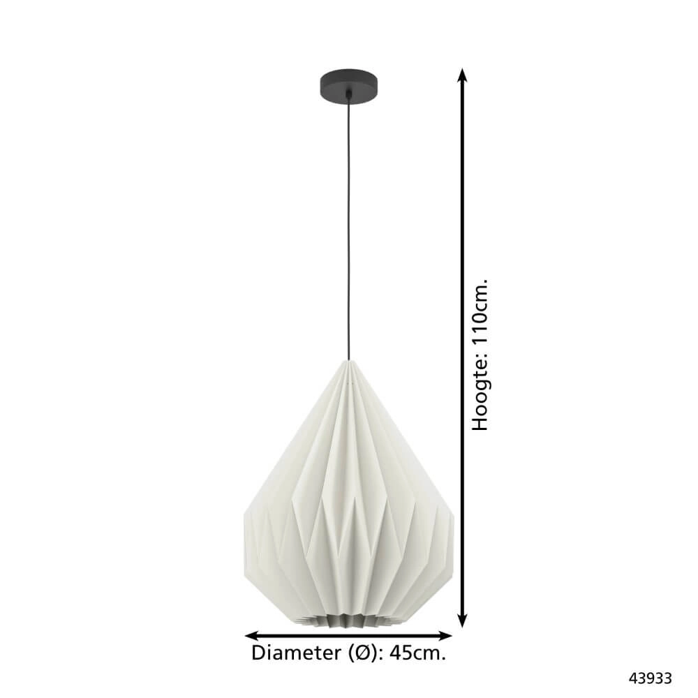 Japandi-Hängelampe Minting Ø 45cm Eglo 9002759439330