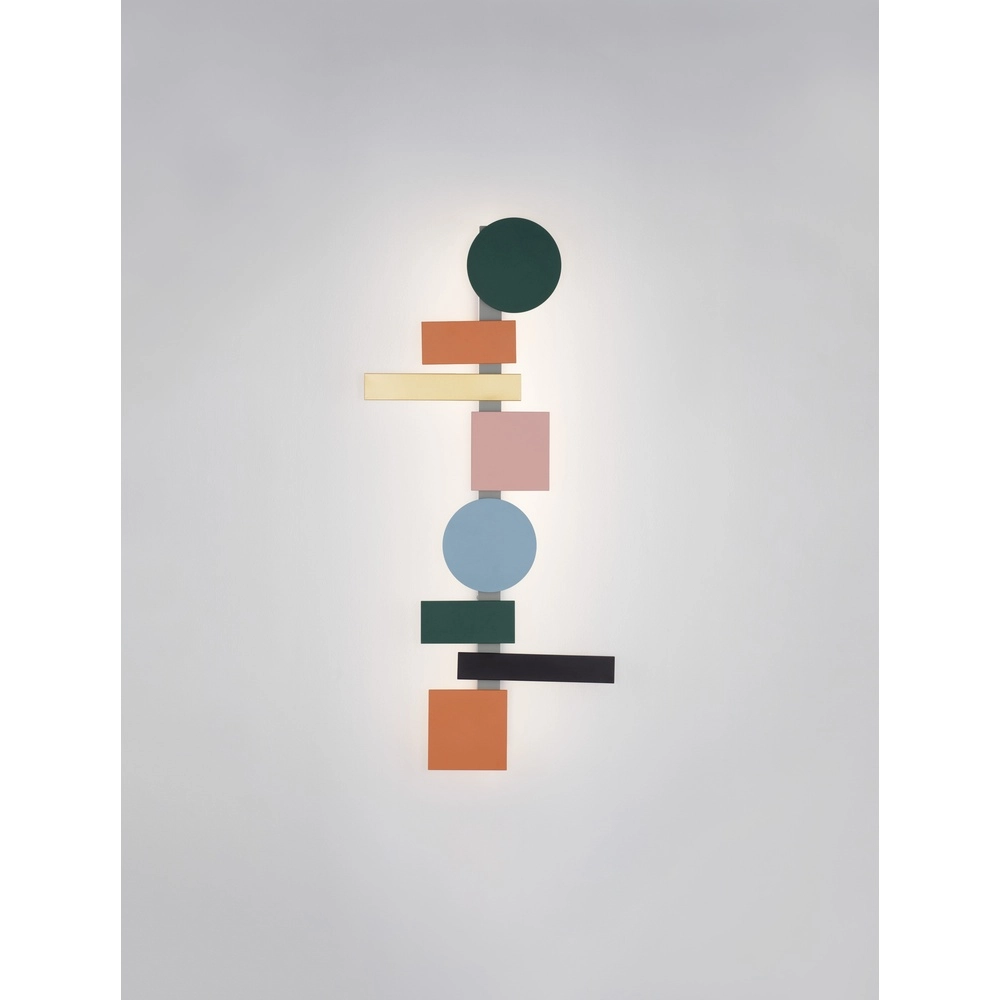 Fröhliche Wandleuchte Margot farbig 105cm
