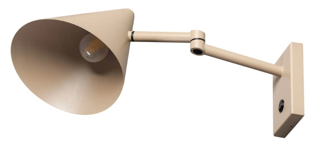 Design-Wandleuchte Marvis sandfarben
