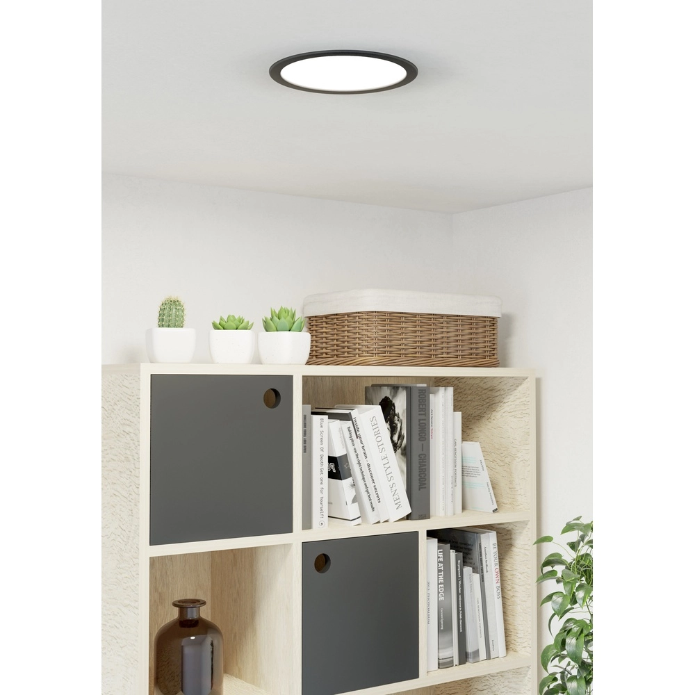 Einbaulampe Fueva 6 rund – schwarz – Ø 21,6 cm Eglo 9008606330706