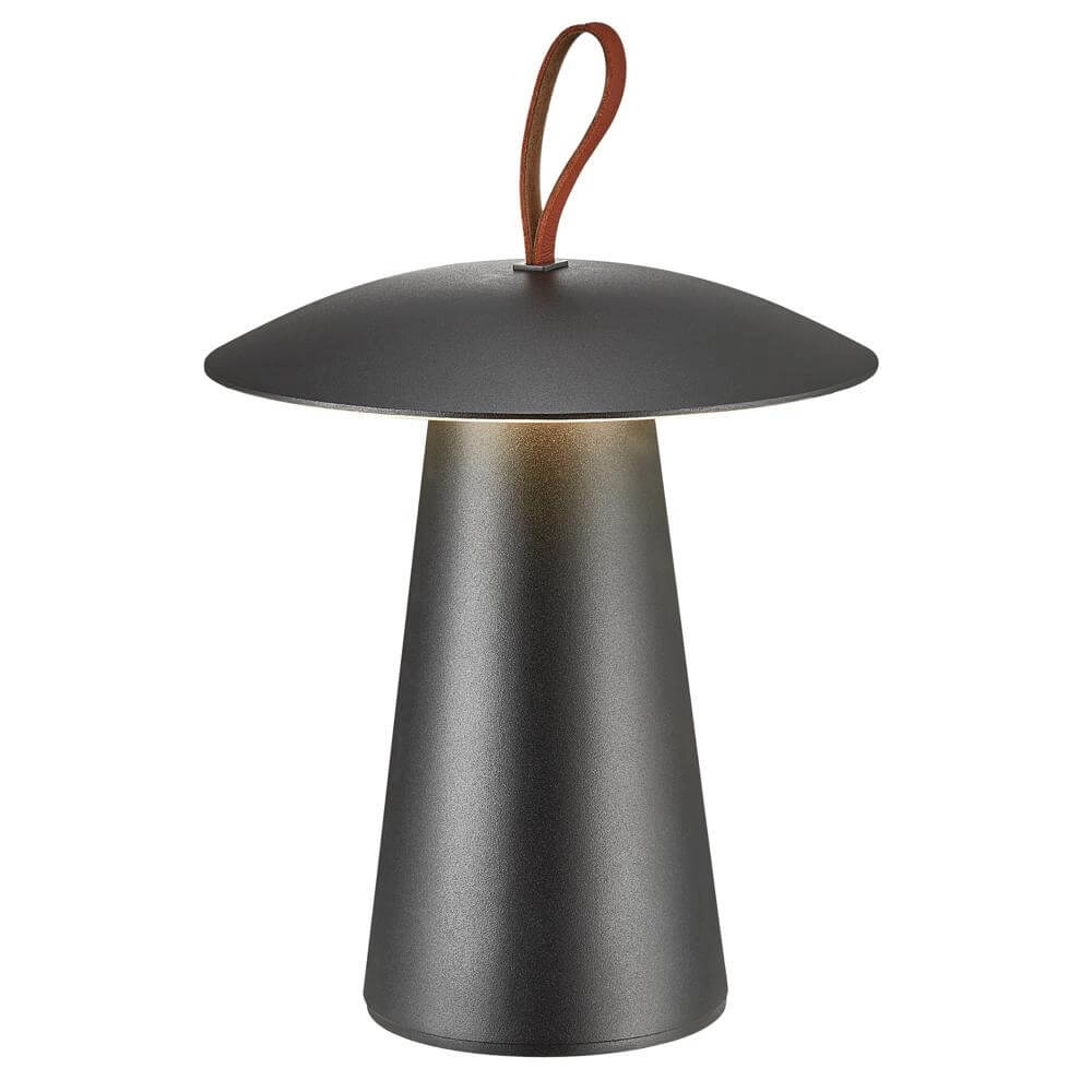 Design-Tischleuchte Ara To-Go Wiederaufladbar Schwarz