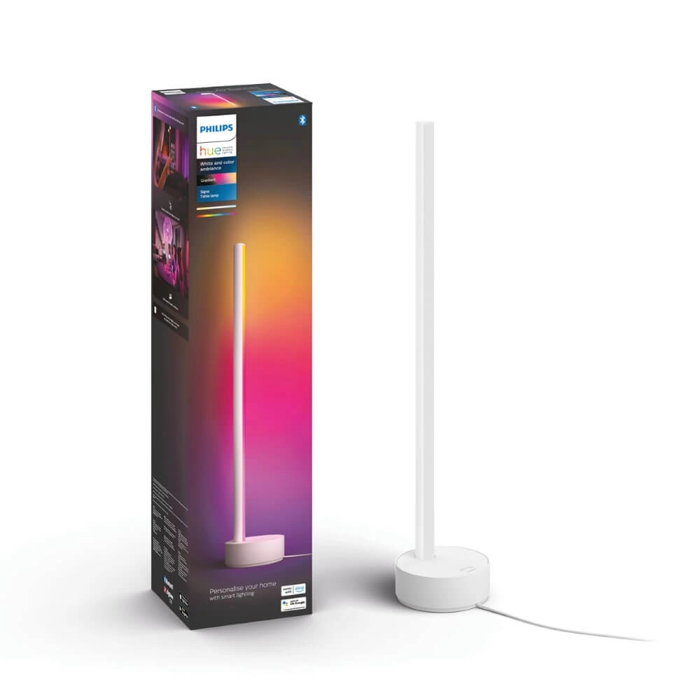 Tischlampe Hintergrundbeleuchtung Hue Gradient - 12W - White and Color 55cm weiß Philips 8718696176238