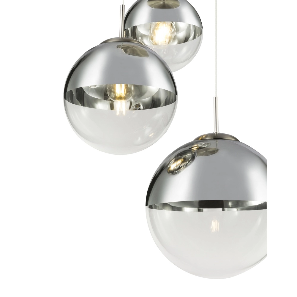 3-Licht Pendellampe Varus Nickel Globo 9007371383443