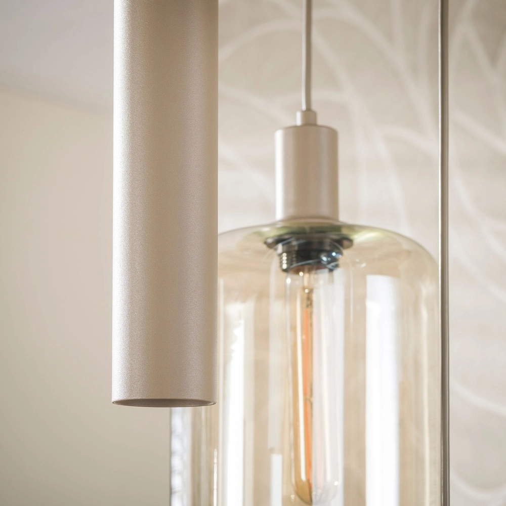 Design-Pendellampe Serene 5-hell sandbraun Lyora 8716803514799