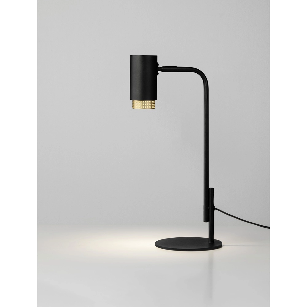 Schreibtischlampe Nessi schwarz mit gold