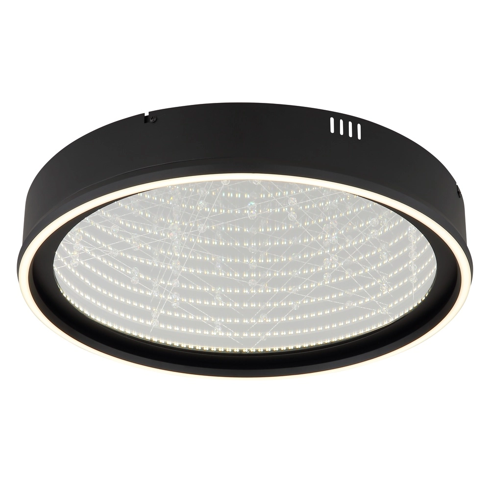 Schwarze Deckenlampe Mirrora Ø 51,5 cm